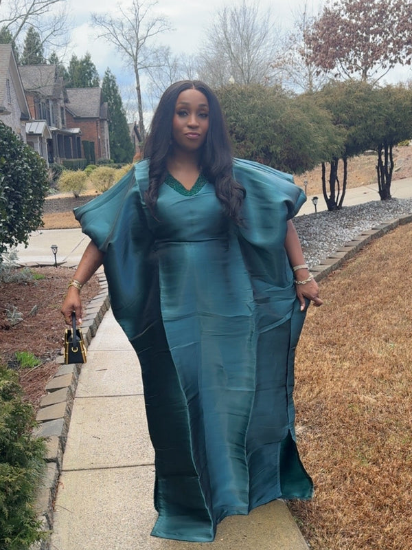 Lolo Luxe Beaded Kaftan | Luxury African Kaftan Dress | AsoÉlan