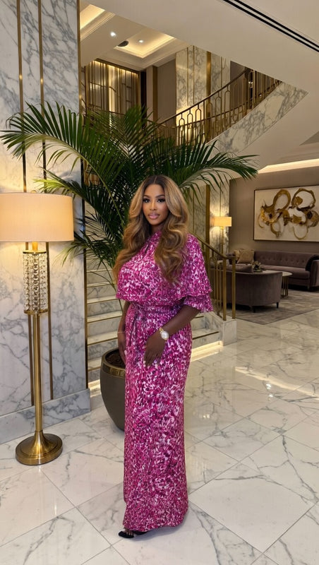 Titi Ankara 2-Piece Pant Set – Luxury African Print Wide Leg Set for Women