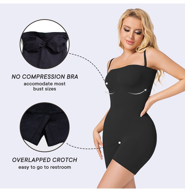 Tótóyé Strapless Sculpt Bodysuit by ASÓ ÉLAN – Seamless Shapewear for Mesh & Off-Shoulder Looks