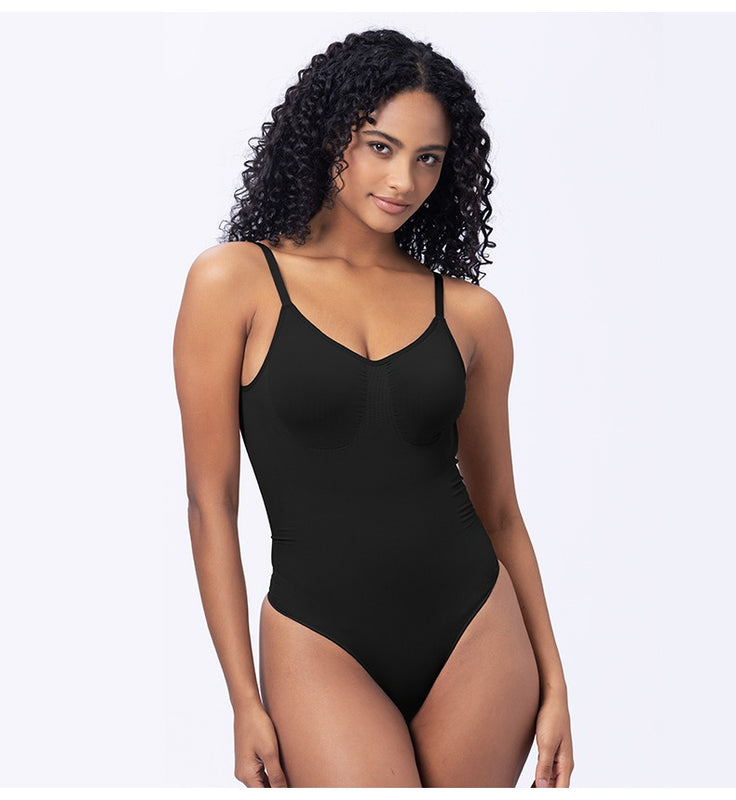 ÒRÉ Thong Sculpt Bodysuit by ASÓ ÉLAN – Backless Seamless Shapewear for Low-Back + Mesh Dresses