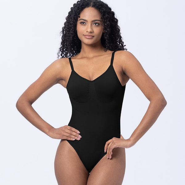 ÒRÉ Thong Sculpt Bodysuit by ASÓ ÉLAN – Backless Seamless Shapewear for Low-Back + Mesh Dresses