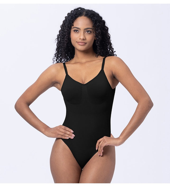 ÒRÉ Thong Sculpt Bodysuit by ASÓ ÉLAN – Backless Seamless Shapewear for Low-Back + Mesh Dresses