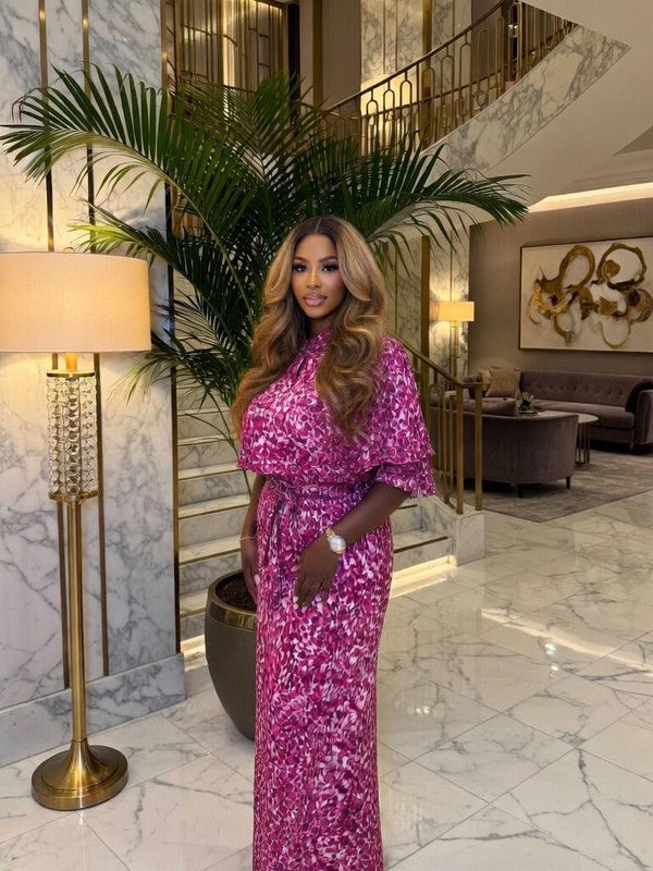 Titi Ankara 2-Piece Pant Set – Luxury African Print Wide Leg Set for Women