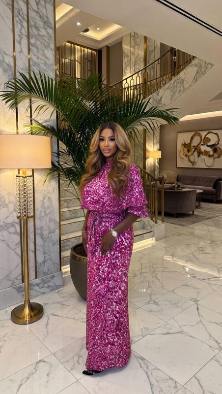 Titi Ankara 2-Piece Pant Set – Luxury African Print Wide Leg Set for Women